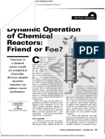 Dynamic Operation of Chemical Reactors Friend or Foe