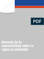 Sumario de La Normatividad Sobre La Vejez en Colombia, 2 Diciembre 2019 PDF