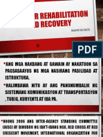 Disaster Rehabilitation and Recovery
