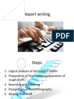 Report writing