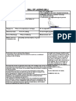 Bill of Lading