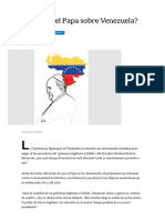 ¿Por qué calla el Papa sobre Venezuela_ - LA NACION