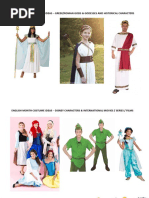 ENGLISH MONTH COSTUME IDEAS