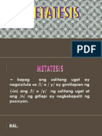 Metatesis