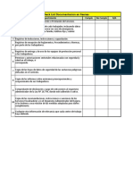 Check List Documentos Mantener en Faena