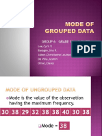Mode of Group Data by Group 6