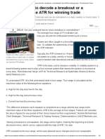 ATR - Confused How To Decode A Breakout or A Breakdown - Use ATR For Winning Trade - The Economic Times