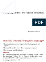 6.1 Pumping Lemma and Non-Regular Language Grammars