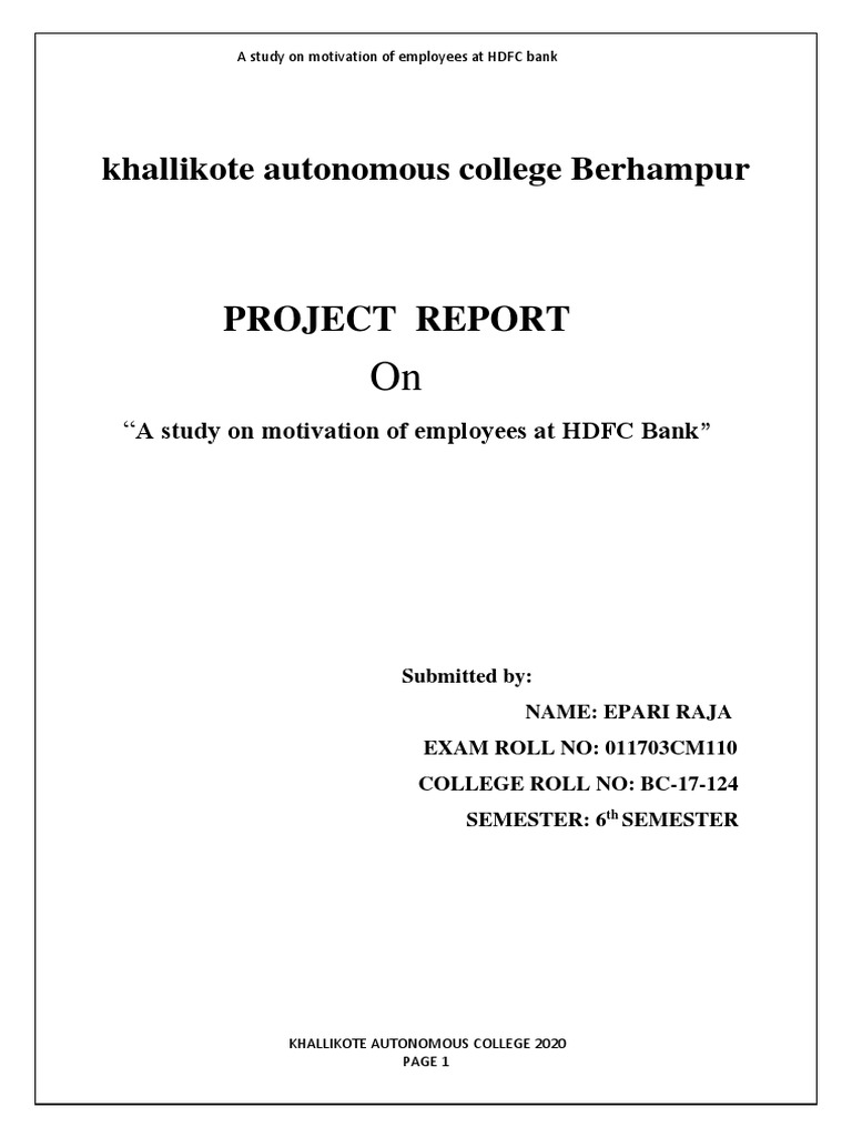 Kollikote College Berhampur Sex Video - Khallikote Autonomous College Berhampur PDF | PDF | Motivation |  Motivational