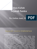 Sejarah Sastra