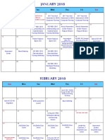 2018 CES Calendar of Activities
