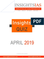 InsightsonIndia Apr 2019 Daily Quiz
