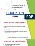 Sets and Venn Diagrams Formulas Cat PDF
