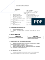 Simple Project Proposal Format Guide | PDF