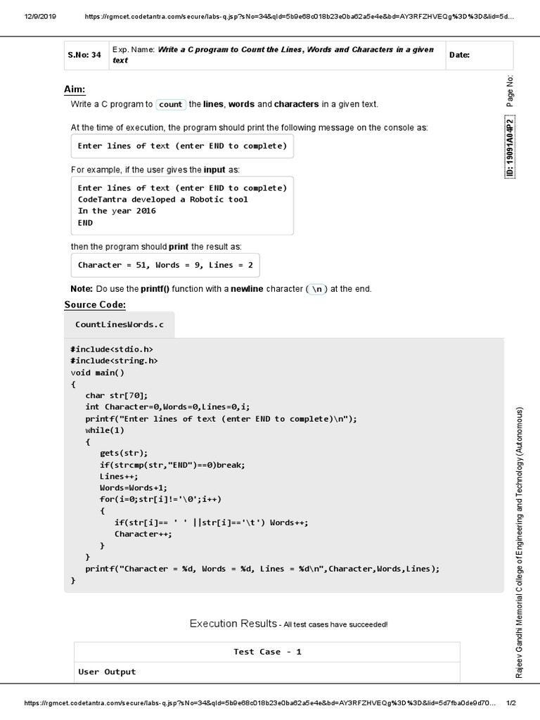 Lab Program | PDF | Computer Architecture | Computer Science