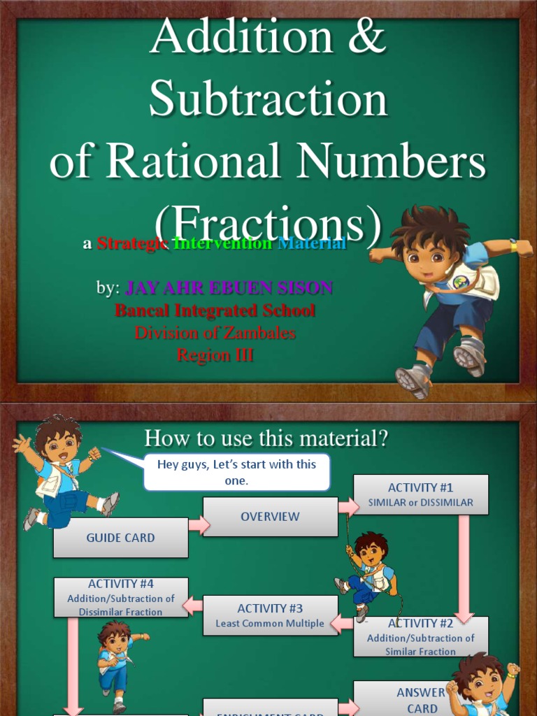 Adding & Subtracting Fractions Guide | PDF | Fraction (Mathematics ...