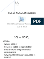 SQL Vs Nosql Discussion - Osehra Awg 7-3-2012