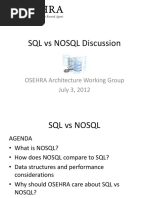 SQL Vs Nosql Discussion - Osehra Awg 7-3-2012