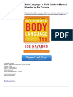 The Dictionary of Body Language A Field Guide To Human Behavior