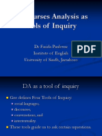 DA As Tool of Inquiry