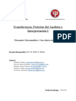 Monografía Especialidad en Clínica Psicoanálitica