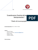 Transferencia e interpretación en el análisis