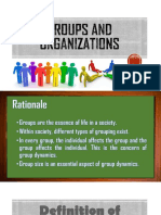 GROUPS and ORGANIZATIONS