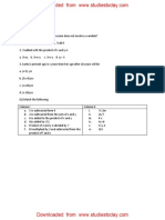 CBSE Class 6 Algebra Worksheet PDF