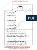 NCERT Solutions Class 6 Mathematics Algebra PDF