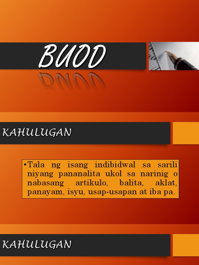 BUOD | PDF