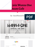 How To Join Wanna One Daum Cafe PDF