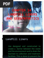 Download LANDFILL LINERS AND GEOSYNTHETICSppt by Jestoni G Elano SN44521768 doc pdf