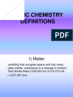 Chemistry Vocabulary - H. Bio. Web Version