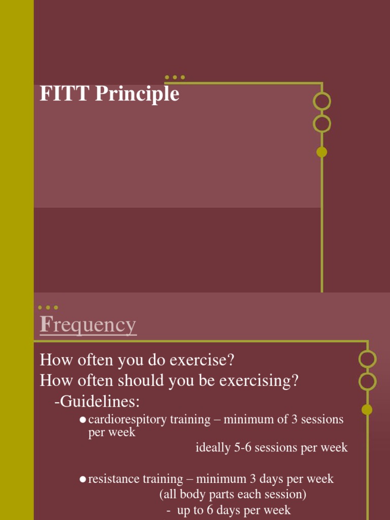 Fitt Principle PDF Strength Training Physical Fitness