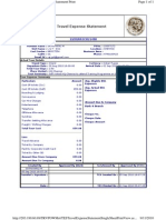 Travel Expense Statement Print