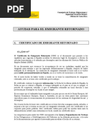 Certificado Emigrante Retornado PDF