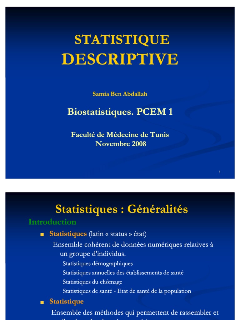 Statistiques | Variance (mathématiques) | Intervalle de ...
