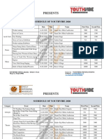 SCHEDULE OF YOUTHVIBE 2020-1