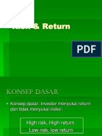 RISIKO DAN RETURN