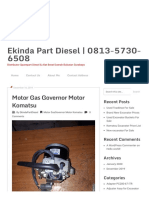 Engine Speed Governor - Ekinda Part Diesel - 0813-5730-6508 PDF