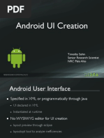 Developing With Android Ui