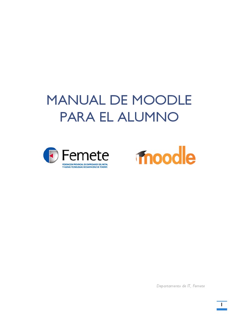 Manual de Moodle para Alumnos | PDF | Moodle | Blog