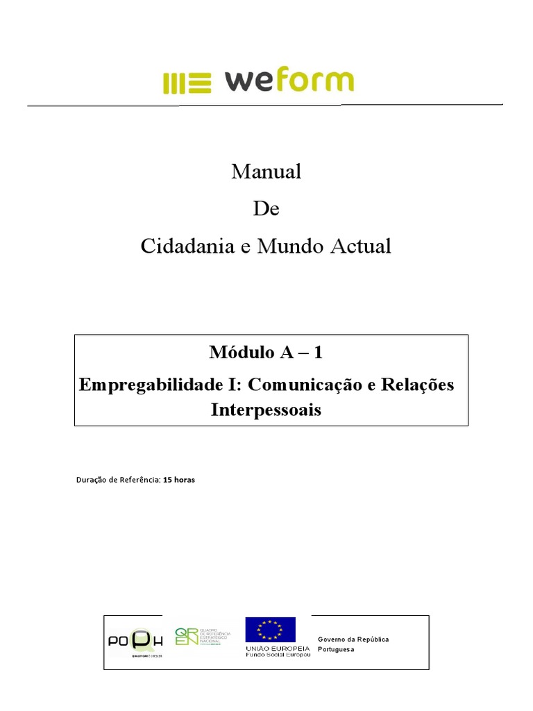Comunicação e Relações Interpessoais | PDF | Comunicação | Informação