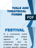 Festivals and Theatrical Forms