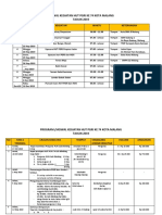 JADWAL KEGIATAN HUT PGRI KE 74 KOTA MALANG TH 2019