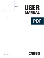 Placa Zanussi ZEI6240FBV User Manual