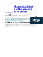 Voltage Drop Calculation Methods With Examples Explained in Details PDF