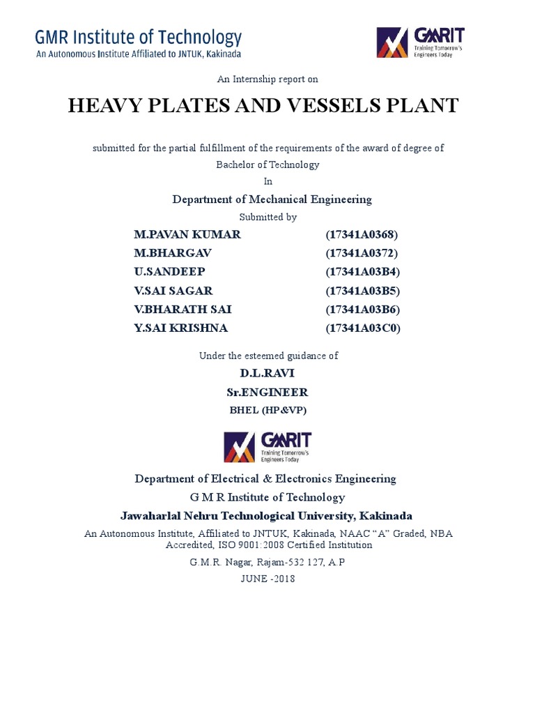 Internship Report New1 PDF Electricity Electrical Engineering