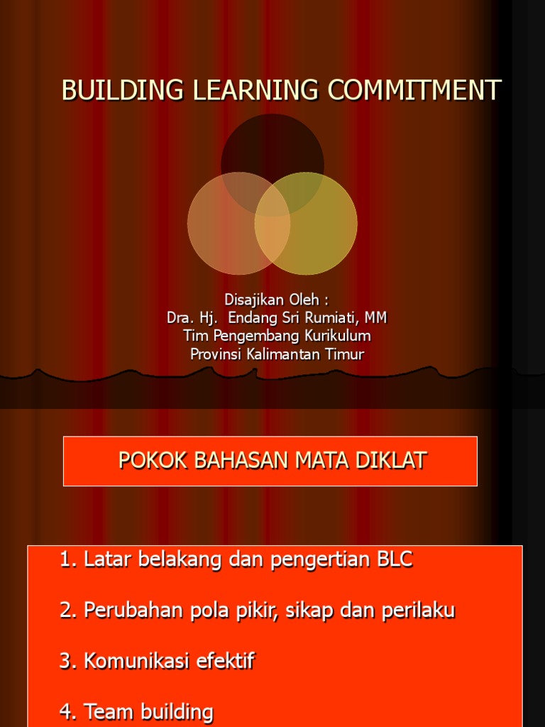 Membangun Komitmen Belajar Efektif | PDF