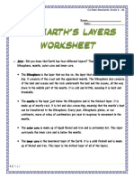 Earth Layer Worsheet f13-2 PDF